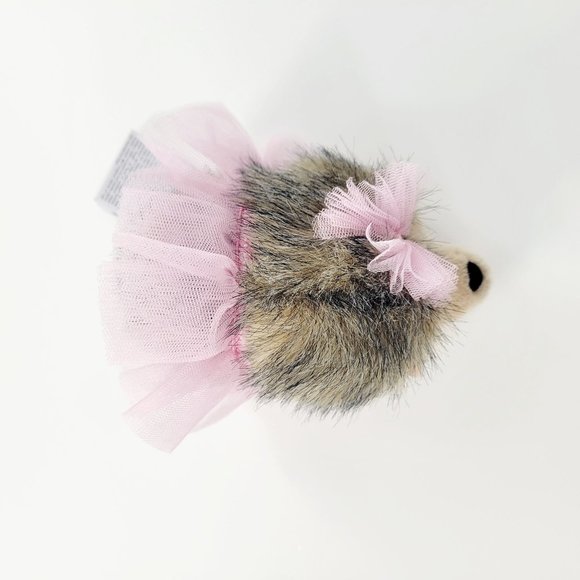 Douglas Small Pink Swirl Hedgehog Stuffed Animal With Tutu Ballet Plush 5" NEW - Picture 3 of 12
